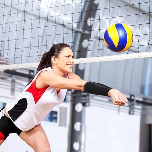 Vista 7 de TOBWOLF 1 par de mangas de brazo de voleibol, mangas de compresión de voleibol, mangas de antebrazo deportivas, mangas de antebrazo para pasar