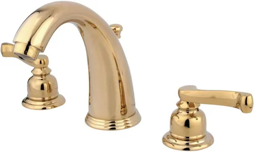 Vista 7 de Kingston Brass KB988FL Royale Grifo de lavabo generalizado con ventana emergente de latón, níquel cepillado, centro ajustable de 8 pulgadas