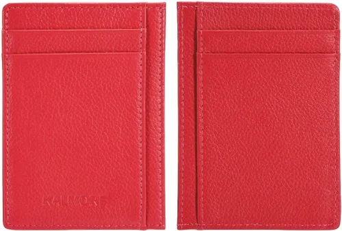 Vista 6 de KALMORE Women's Credit Card Holder Leather Slim Minimalist Wallet