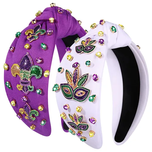 Vista 6 de Diadema mexicana para mujer, 2 diademas de Cinco de Mayo con dijes de chile y pimienta, accesorios de diadema de fiesta, diadema anudada, diadema