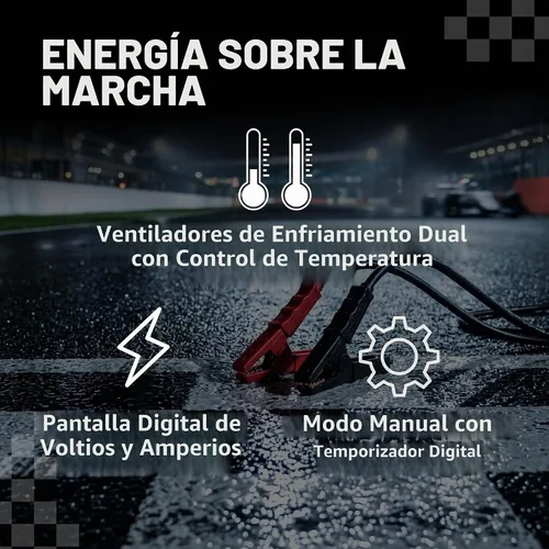 Vista 3 de Schumacher Electric DSR Pro, Cargador de Batería de Coche de 100A de Servicio Profesional y Fuente de Alimentación, Modo de Servicio, Reprogramación