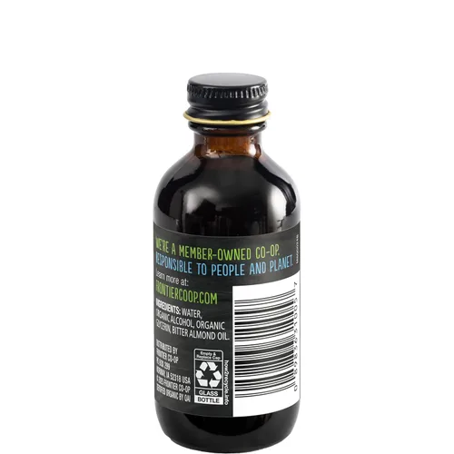 Vista 2 de Frontier Extracto de almendra certificado orgánico, botella de 2 onzas