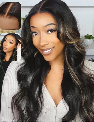 Vista 30 de UNICE - Pelucas de cabello humano con cierre de encaje HD de 5 x 5, con mezcla Blendaway, sin pegamento, onda corporal, con cordón de ajuste