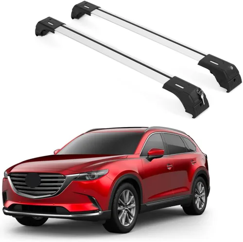Vista 22 de ERKUL Barras Transversales de Techo para Ford Escape 2013-2019 Barras Transversales de Aluminio con Cerradura Antirrobo para Techo Compatible