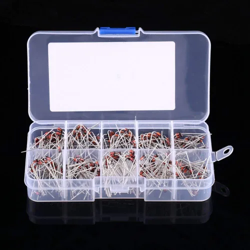 Vista 4 de Diodes 200pcs, 10Values Diode Electronic Diode 1N4728 1N4729 1N4730 1N4731 1N4732 1N4733 1N4734 1N4735 1N4736 1N4737 with Storage Box