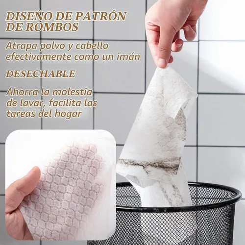 Vista 4 de Hoolerry 300 paños de barrido en seco compatibles con Swiffer Sweeper