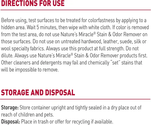 Vista 3 de Removedor de manchas y olores de perros, fórmula enzimática para desastres cotidianos, de Nature's Miracle, 709 ml
