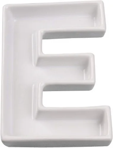 Vista 4 de Plato de cerámica con diseño de carta de amor Ivy Lane, color blanco, 6 - pulgadas, Blanco