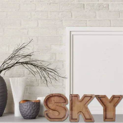 Vista 5 de Banco de dinero de madera con texto grabado, caja de dinero de madera, regalo para niños, regalo de cumpleaños, Navidad, decoración del hogar (B)