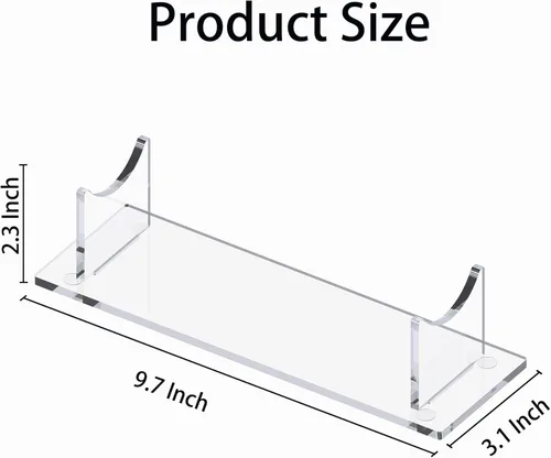 Vista 5 de Soporte de sable acrílico – Soporte de exhibición multifunción para espadas, dagas, varitas y coleccionables, soporte de escritorio transparente