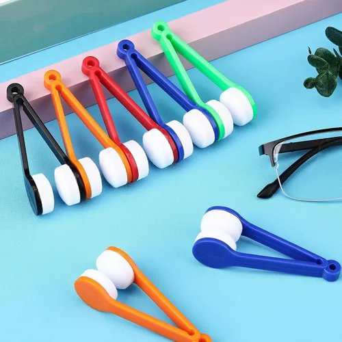 Vista 6 de Konohan 40 piezas de mini lentes limpiador de lentes cepillo para lentes Mini cepillo de microfibra limpiador de gafas herramienta de limpieza suave