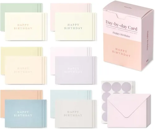 Vista 28 de Monolike Tarjeta Día a Día, 105 Luna - Mezcla de 48 mini tarjetas individuales, 24 sobres Paquete