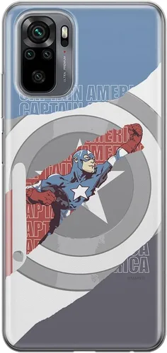 Vista 17 de ERT GROUP Funda para Xiaomi REDMI Note 10/10S Original y Oficialmente Licenciada Marvel Patrón Capitán América 002 adaptado de manera óptima a