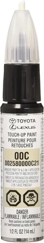Lápiz de retoque de pintura original Toyota 00258-0000C-21. Bolígrafo para retocar la pintura, de color blanco perla (.44 onzas líquidas, 13 ml)