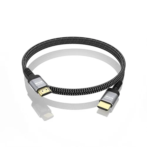 Vista 2 de Soonsoonic cables HDMI 4K de 0.9 m cable HDMI 2.0 de 18 Gbps de ultra alta velocidad y 4K@60 Hz HDR ARC HDCP2.2 Ethernet - cable HDMI trenzado