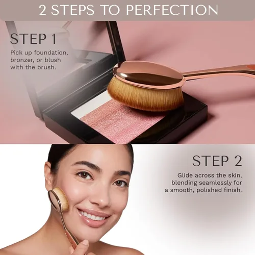 Vista 6 de Artis Elite Oval Brush 7 - Brocha de maquillaje negra, 1 pieza
