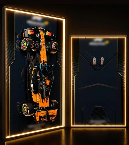 Vista 12 de Pantalla de pared con luz LED para Lego Technic 42228 McLaren MCL39 B