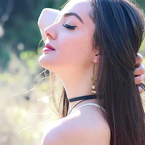 Vista 8 de Craftdady - Cuentas pequeñas de cruz de metal