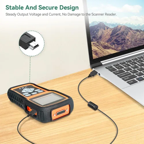 Vista 8 de FITE ON Adaptador de 5 V + mini cable USB de repuesto para escáner FOXWELL NT301 NT201 NT510 NT604 NT624 NT630 OBD2 escáner de diagnóstico