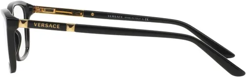 Vista 3 de Versace Rectangular moderno para mujer, Negro