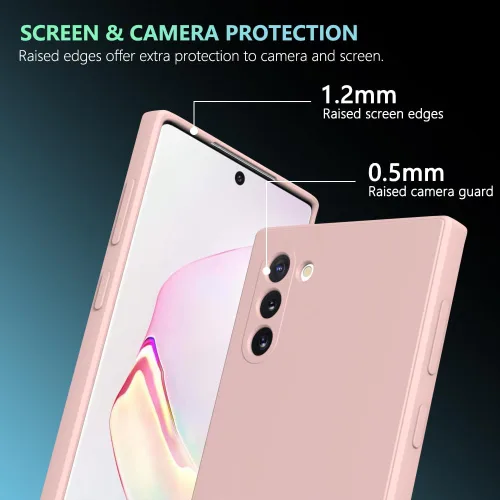 Vista 807 de Funda para Samsung Galaxy Note 8, color negro, resistente a los arañazos con tacto suave, delgada funda delgada para Samsung Galaxy Note 8