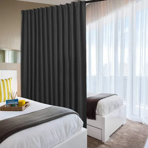 Vista 15 de DWCN - Cortinas para puerta corrediza de patio, cortinas extra anchas para puerta de vidrio, panel de cortina divisora de habitación con privacidad