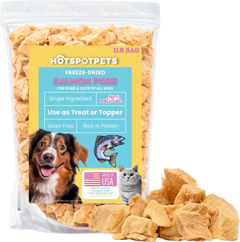 Vista 12 de hotspot pets Golosinas de corazón de res liofilizadas para gatos y perros, bolsa grande resellable de 1 libra, fabricada en Estados Unidos, de un