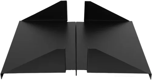 Vista 2 de NavePoint Soporte voladizo para estante de servidor, 19 pulgadas, 2U, negro, juego de 2 piezas, ponderado central