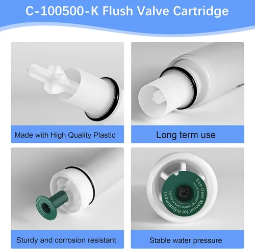 Vista 7 de Conjunto de cartucho de válvula de descarga C-100500-K, para sistema de tanque serie 500, 501, 501A, 501B, 503, 504, compatible con tanque