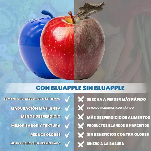Vista 4 de Kit de reposisión para Bluapple, con carbón activado, 1 año de reposición, Blanco, azul