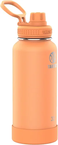 Vista 42 de Takeya Actives Botella de agua con tapa de boquilla, botella con doble aislamiento de acero inoxidable, apta para lavavajillas y sin BPA, botella 24