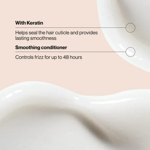 Vista 3 de Suave Acondicionador alisador de infusión de queratina de 2 tamaños, suave humedad diaria para un cabello suave y manejable, control