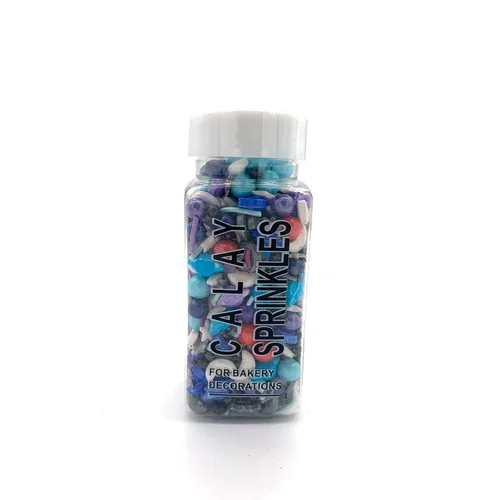 Vista 5 de Galaxy Stars Universe Sugar Sprinkles - Decoración comestible para tartas, galletas, cupcakes, helado, dona, decoración para tartas, 3.4 onzas