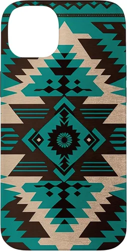 Vista 15 de Southwest Turquoise Native American Aztec Pattern Case for iPhone 17