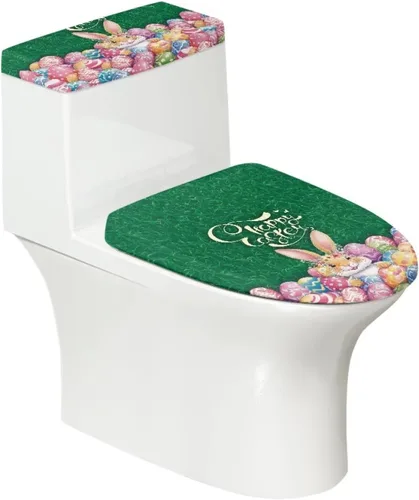 Vista 13 de Juego de 2 Fundas de Asiento de Inodoro con Hojas de Arce de Otoño, Juego de Fundas de Tapa de Tanque de Inodoro con Hojas de Arce Impresas