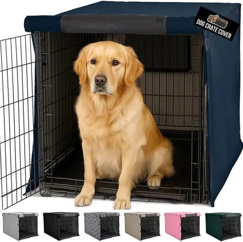 Vista 35 de GORILLA GRIP Fundas para jaulas para perros compatibles con jaulas de perro de Yaxa Basics, todos los lados abiertos, cubierta de privacidad