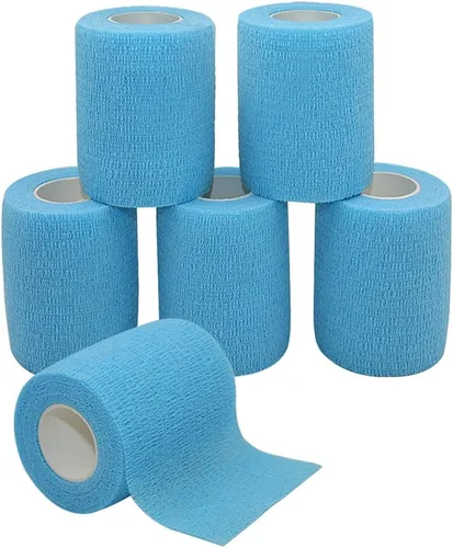 Vista 45 de MINGYUE - Paquete de 6 vendajes autoadhesivos de 3 pulgadas x 5 yardas, cinta atlética, cinta deportiva, cinta de muñeca y tobillo, vendaje cohesivo