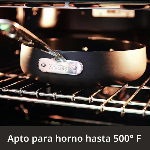 Vista 7 de [Usado] Sartén para cocineros / sartén para Wok All-Clad E7859464 HA1, libre de PFOA, seguro, para lavaplatos, antiadherente, anodizada