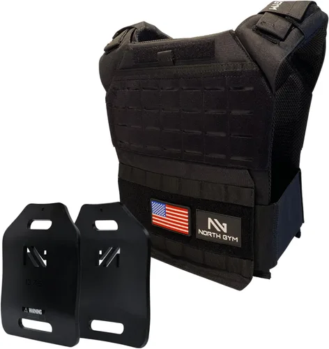 Vista 13 de Chaleco lastrado ajustable / Incluye placas de peso 3D en 14 libras / 20 libras / 30 libras / 42.5 libras - Distribución de peso optimizada