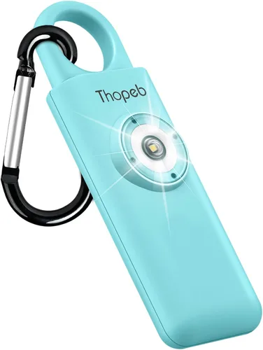 Alarma de seguridad personal para mujeres - Sirena ruidosa superior y estroboscópica SOS | Premium Compact & Well-crafted Self Defense Keychain