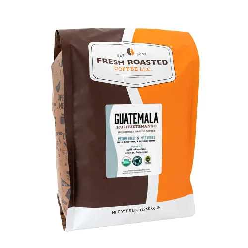Vista 46 de Fresh Roasted Coffee, Marcala hondureña orgánica, 5 libras (80 onzas), tostado medio, Kosher de comercio justo, grano entero