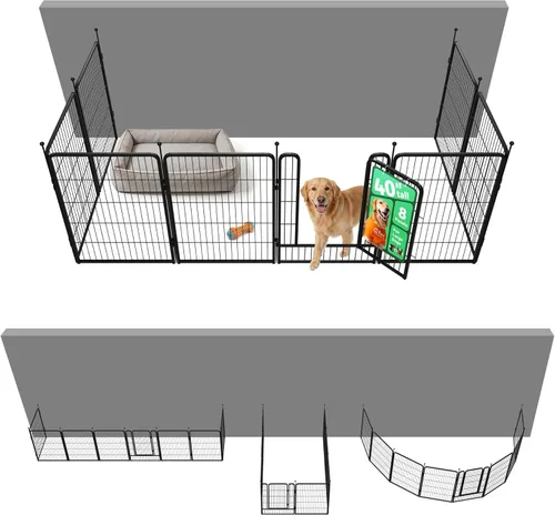 Vista 29 de FXW Rollick - Corralito para perros para patio, campamento con casa rodante, patentado, 24 pulgadas, 2 paneles