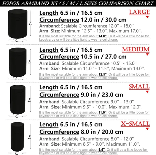 Vista 2 de Brazalete XS resistente al agua para teléfono celular, soporte para teléfono celular, iPhone Pro Max Plus Mini SE (14/13/12/11/X/XS/XR/8/7/6/5)