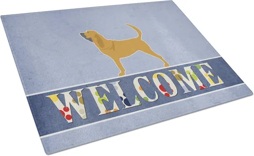Vista 45 de Caroline's Treasures BB5552LCB Affenpinscher Tabla de cortar de vidrio de bienvenida grande decorativa de vidrio templado tabla de cortar y servir