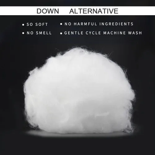 Vista 4 de Guvar Juego de 2 rellenos de almohada suaves de 18 x 18 pulgadas, alternativa a relleno de almohada, almohadas decorativas para sofá, almohadas