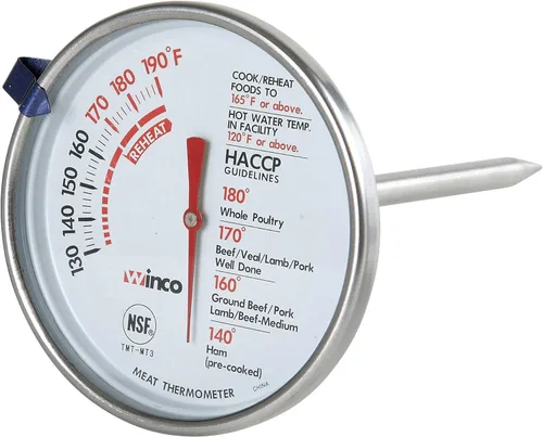 Vista 17 de Winco Termómetro digital de esfera de 1-1/4 pulgadas con sonda de 4-3/4 pulgadas