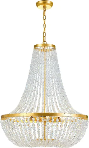 Vista 10 de Crystorama Rylee - Lámpara de araña negra mate de 3 luces Negro