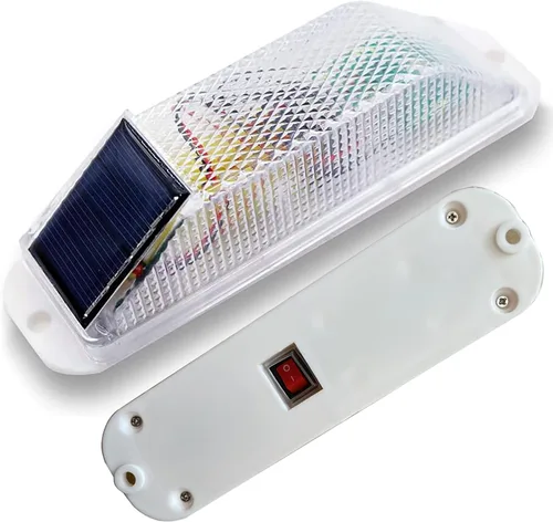Vista 8 de Luz de advertencia estroboscópica solar: Lámpara de advertencia LED estroboscópica sensible, súper brillante, IP65, impermeable, control de luz