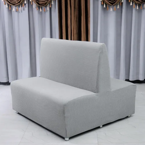 Vista 24 de Funda para futón sin brazos, funda elástica para sofá cama, protector elástico para sofá, fundas de sofá de alta elastano, a cuadros pequeños