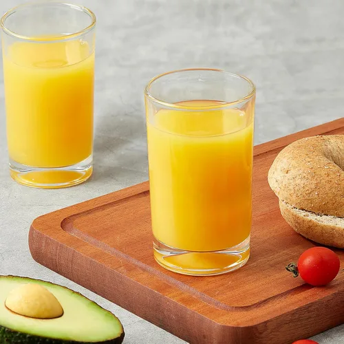 Vista 5 de Mfacoy Juego de 6 vasos de jugo pequeños, vasos de vidrio de 5.5 onzas, juego de vasos pequeños de base pesada, vasos transparentes, vasos tipo shot